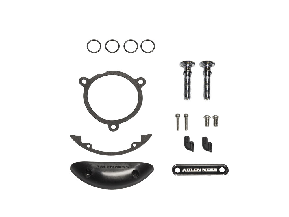 Inverted Air Cleaner Hardware Kit – Black. Fits Touring 2017up & Softail 2018up.