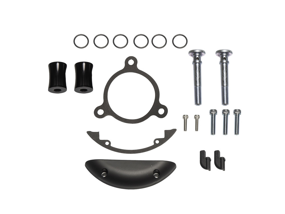 Inverted Air Cleaner Hardware Kit – Black. Fits Touring 2008-2016 & Big Twin 2016-2017 with Throttle By Wire.
