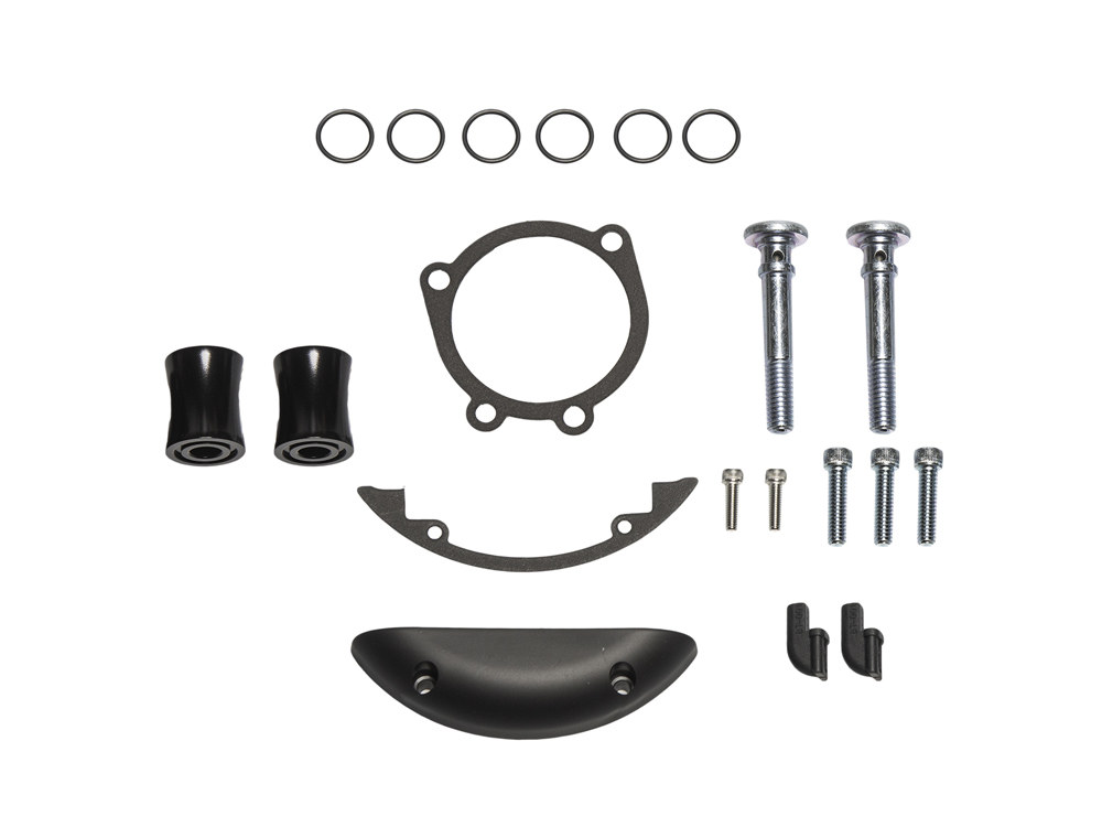 Inverted Air Cleaner Hardware Kit – Black. Fits Twin Cam 1999-2017.