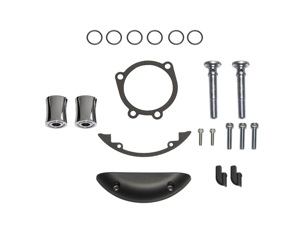 Inverted Air Cleaner Hardware Kit – Chrome. Fits Twin Cam 1999-2017.