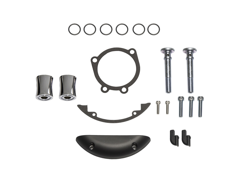 Inverted Air Cleaner Hardware Kit - Chrome. Fits Softail 2000-2015, Dyna 1999-2017 & Touring 1999-2007