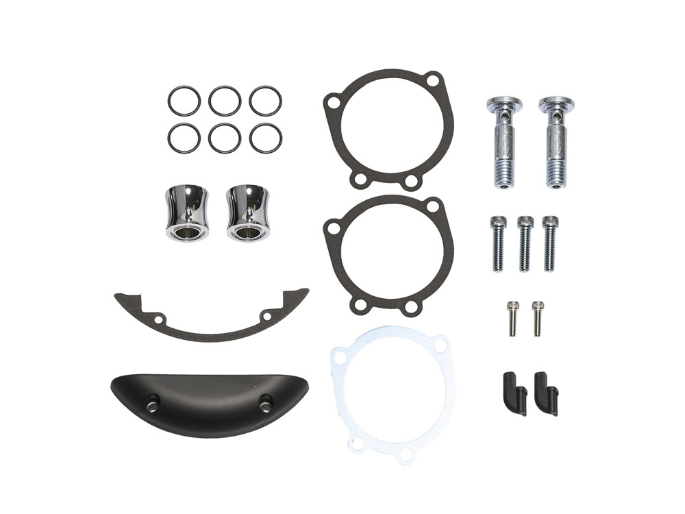 Inverted Air Cleaner Hardware Kit - Chrome. Fits Sportster 1988-2021.