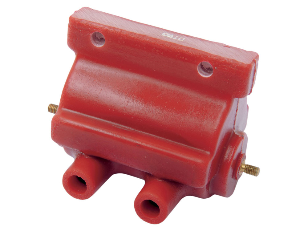 Ignition Coil – Red. Fits Big Twin 1983-1999 & Sportster 1983-2003.