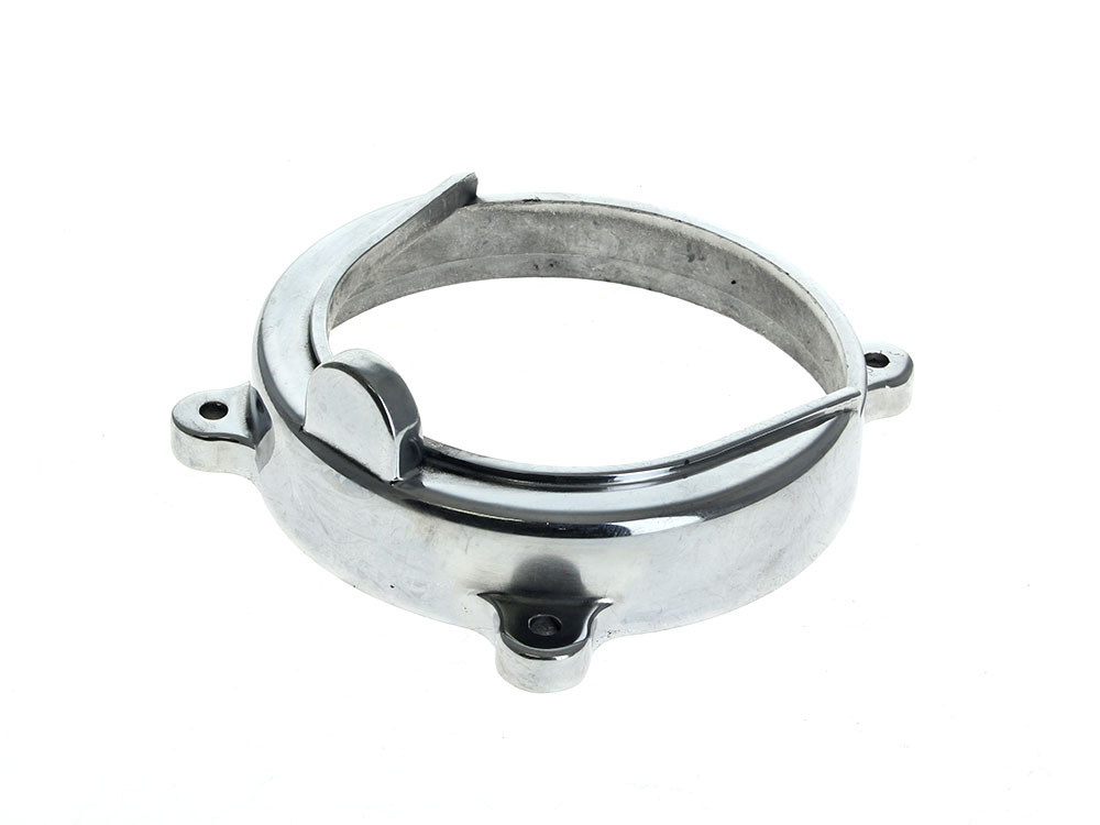 Alternator Cover - Polished Alloy. Fits Big Twin 1970-99 with Open Belt Drive