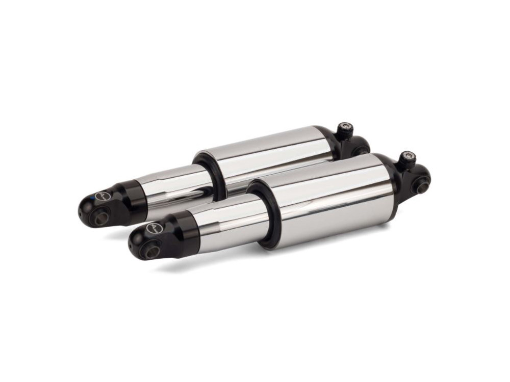 Adjustable Rear Air Shock Absorbers - Chrome. Fits Touring 2009up.