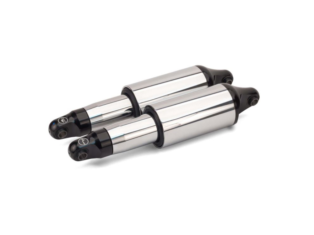 Rear Air Shock Absorbers - Chrome. Fits Touring 2009up.