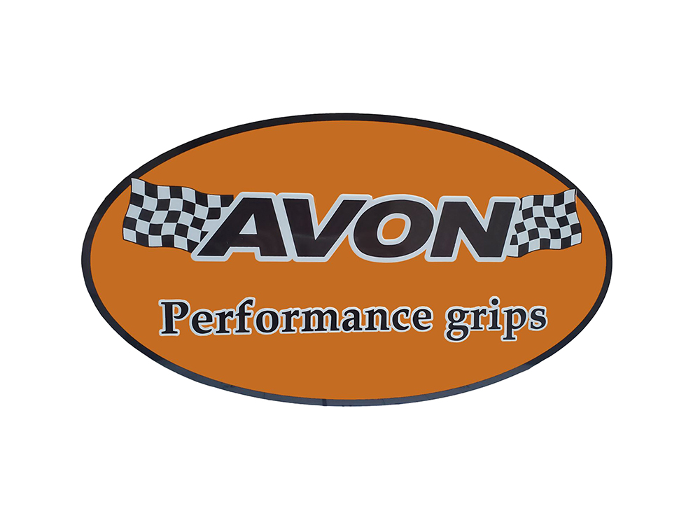 Avon Grips Metal Shop Sign