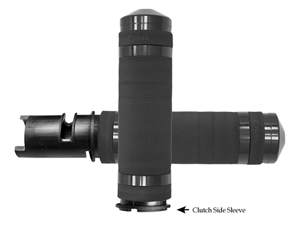 Air Cushion Super Sport Handgrips - Black. Fits CVO Touring 2023up, Street Glide & Road Glide 2024up, Touring 2025up & Softail 2025up