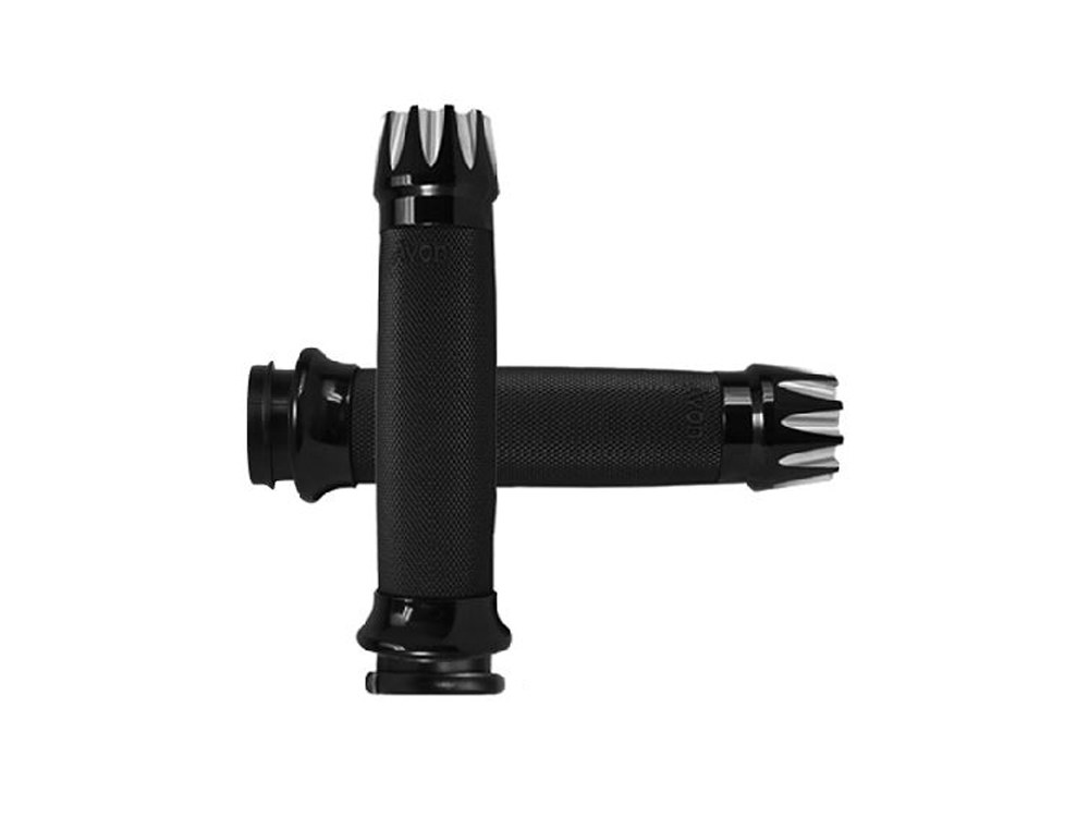 Excalibur Custom Contour Handgrips – Black. Fits H-D 2008up with Throttle-by-Wire.