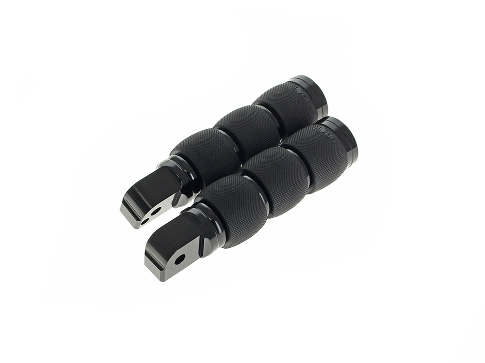 Avon Grips Air Cushion Footpegs - Black. Fits Softail 2018up Rear Passenger
