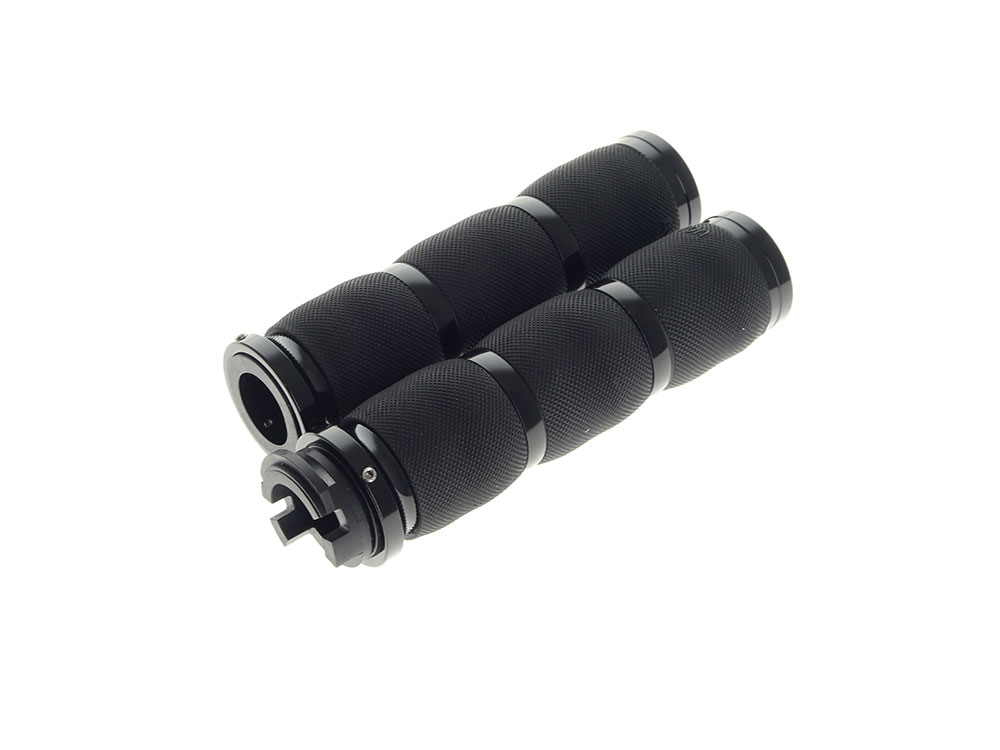 Air Cushion Handgrips - Black. Fits Indian Scout 2015-2024