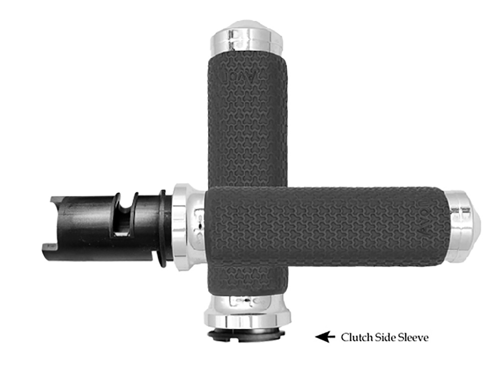 Small Memory Foam Handgrips - Black. Fits CVO Touring 2023up, Street Glide & Road Glide 2024up, Touring 2025up & Softail 2025up