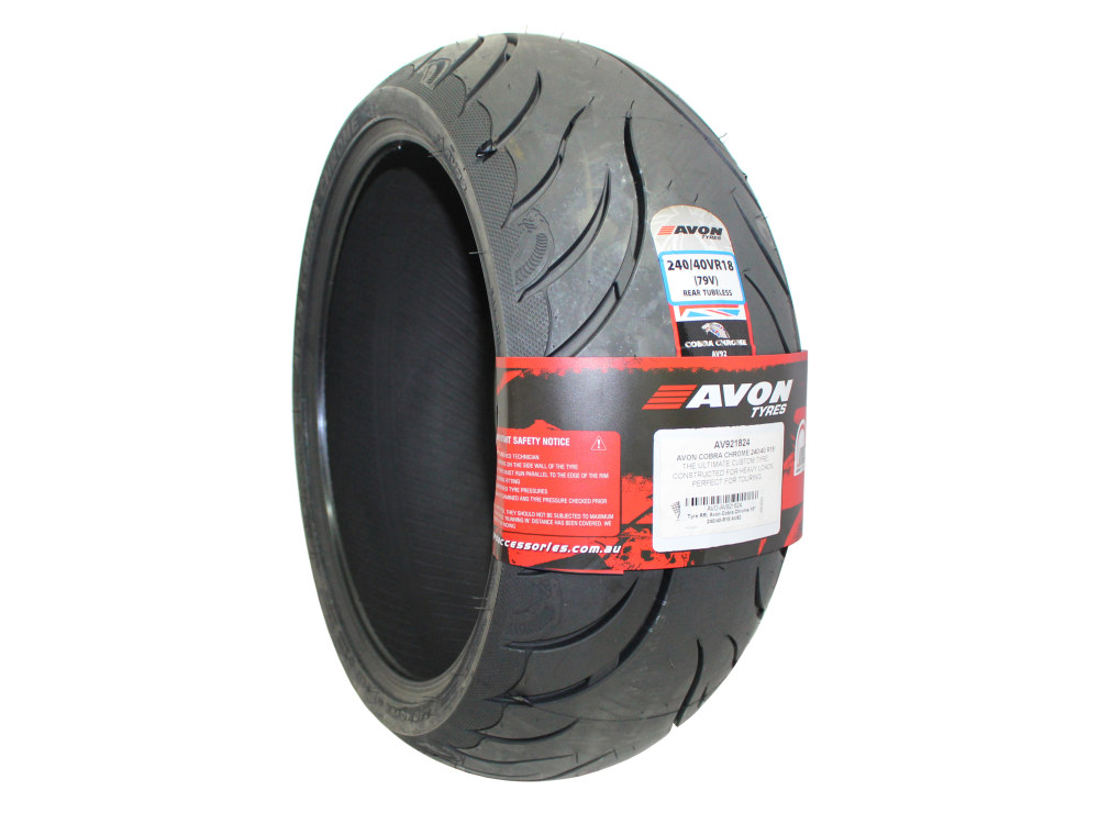 Avon Cobra Chrome 18in. Rear Tyre. 240/40-R18 AV92.