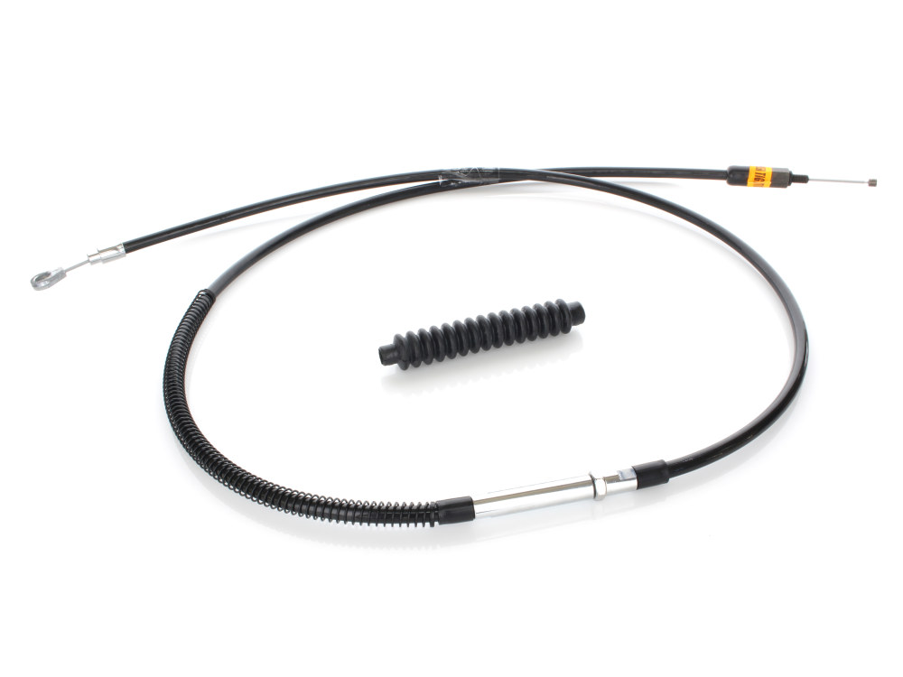 Black Vinyl Clutch Cable. Fits 5Spd Big Twin 1987-2006. 68in. Long.