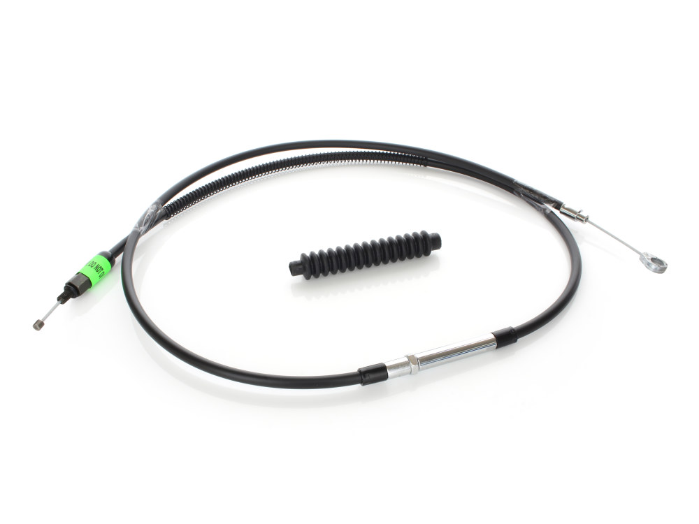 Black Vinyl Clutch Cable. Fits Big Twin 2007up 6spd. 68in. Long.