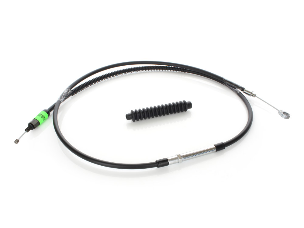 68in. Long Black Vinyl Clutch Cable. Fits Softail 2007-2024 & Dyna 2006-2017