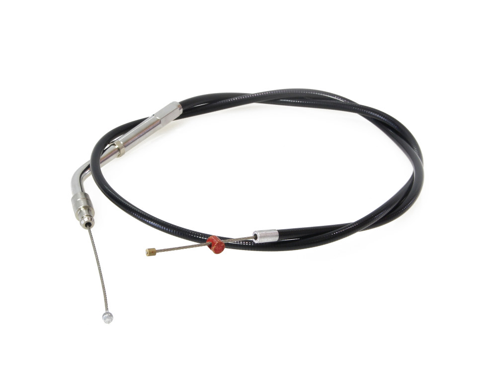 30in. Long Black Vinyl Throttle Cable. Fits Sportster 1996-2006