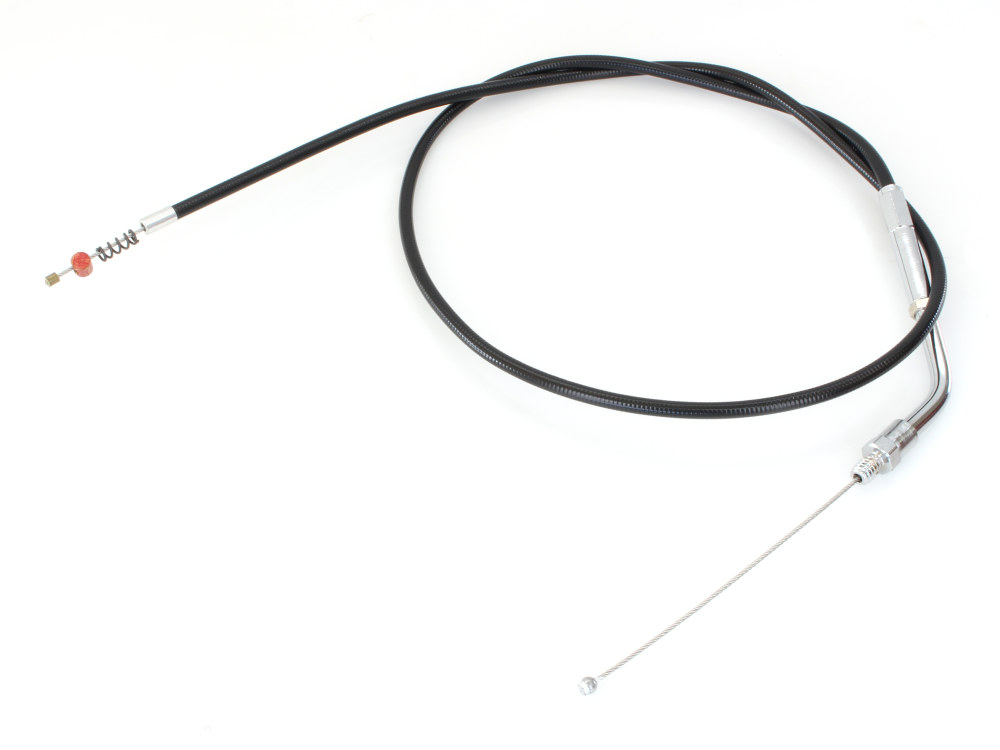 Black Vinyl Idle Cable. Fits Sportster 1988-95. 32in. Long.