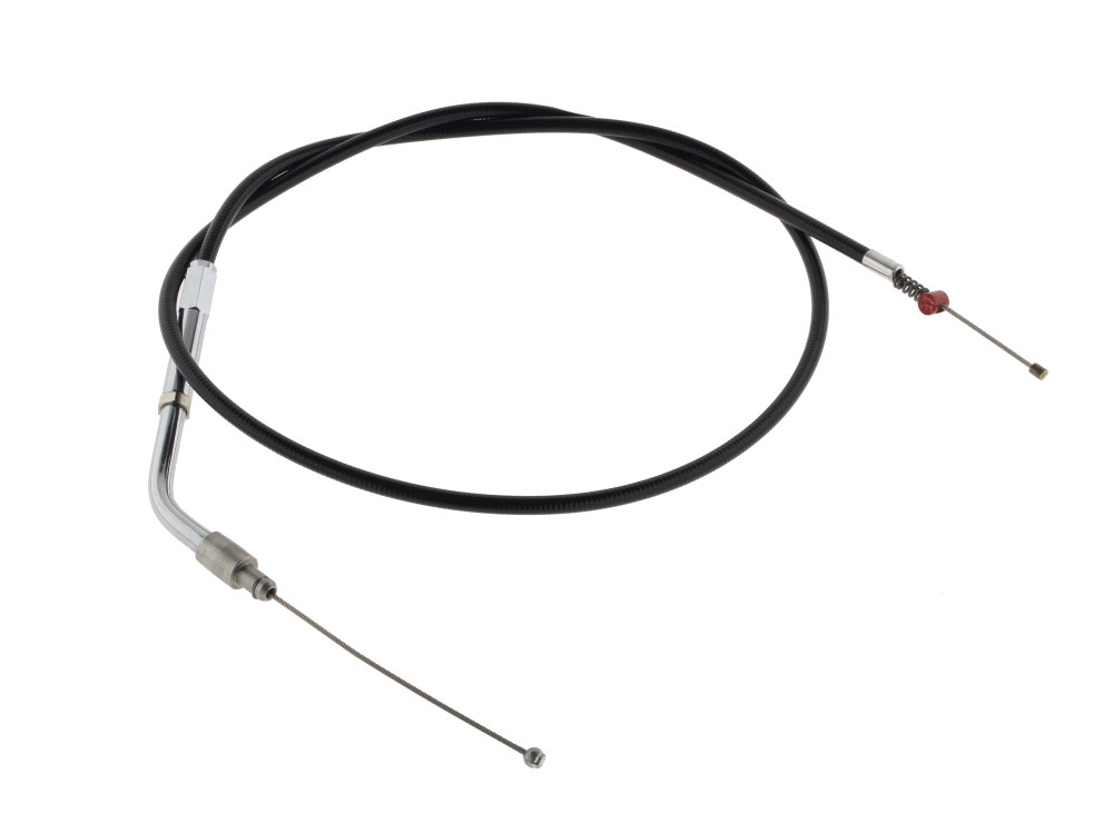 Black Vinyl Idle Cable. Fits Sportster 1996-2006. 30in. Long.