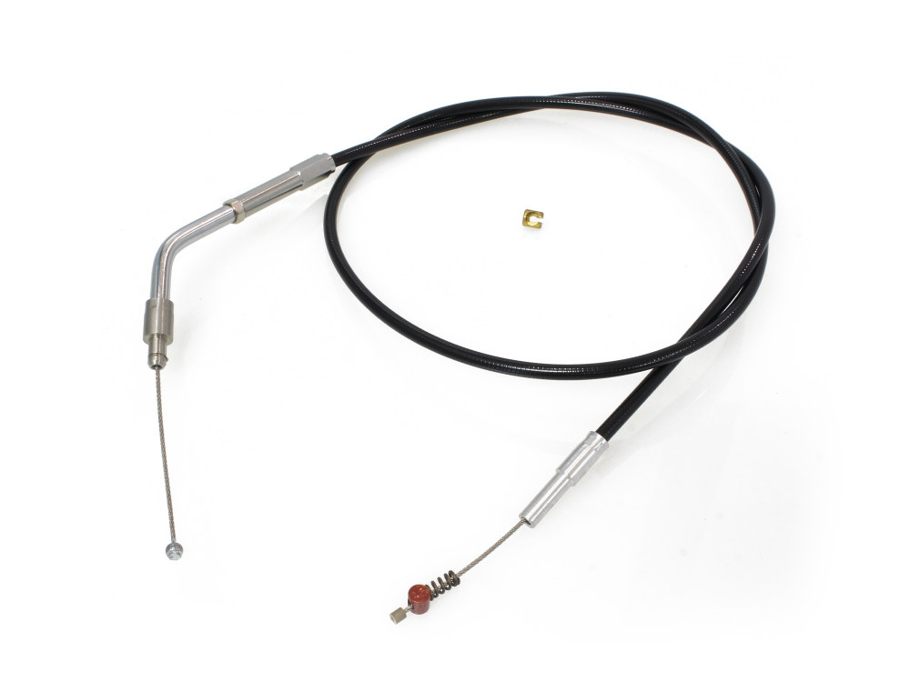 Black Vinyl Idle Cable. Fits Sportster 2007-2021. 31.5in. Long.