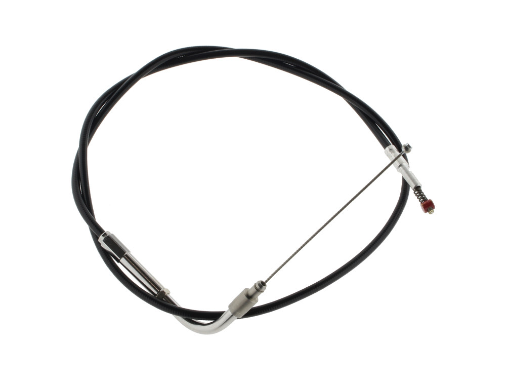 34in. Long Black Vinyl Idle Cable. Fits Big Twin 1996-2017