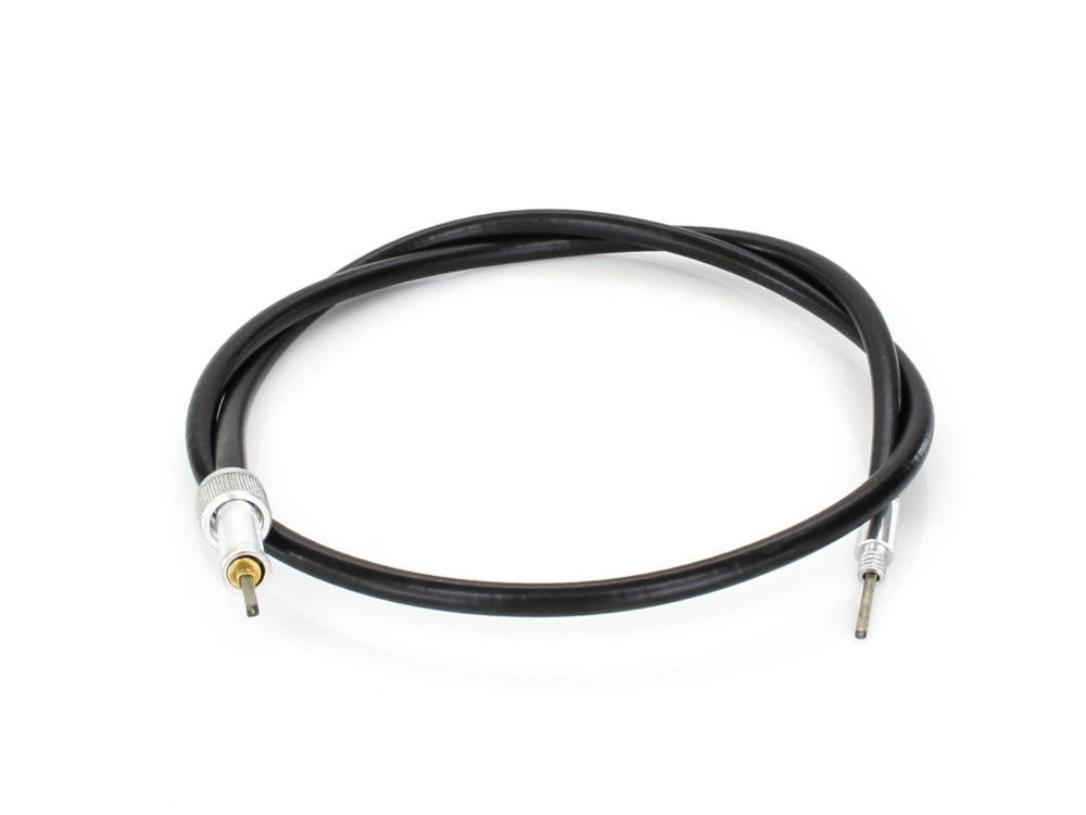 40in. Speedo Cable with 12mm Nut - Black Vinyl.