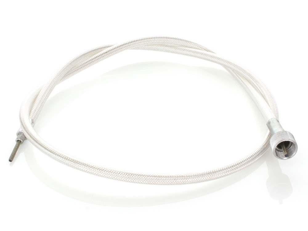 43in. Speedo Cable with 16mm Nut – Platinum Braided.
