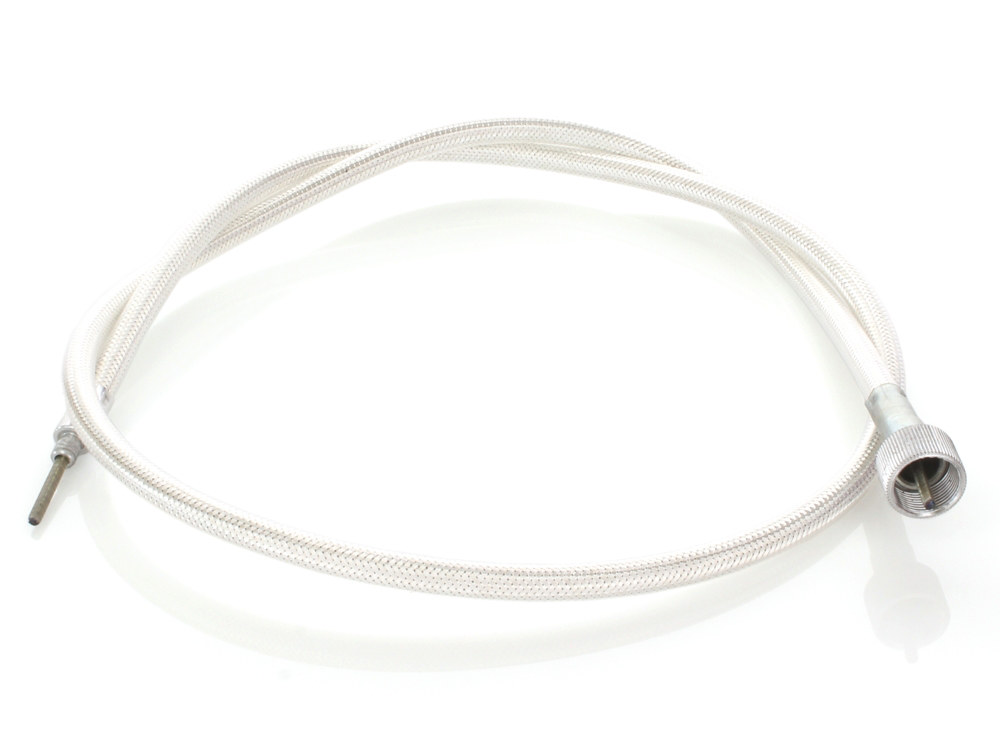 43in. Speedo Cable with 16mm Nut - Platinum Braided.