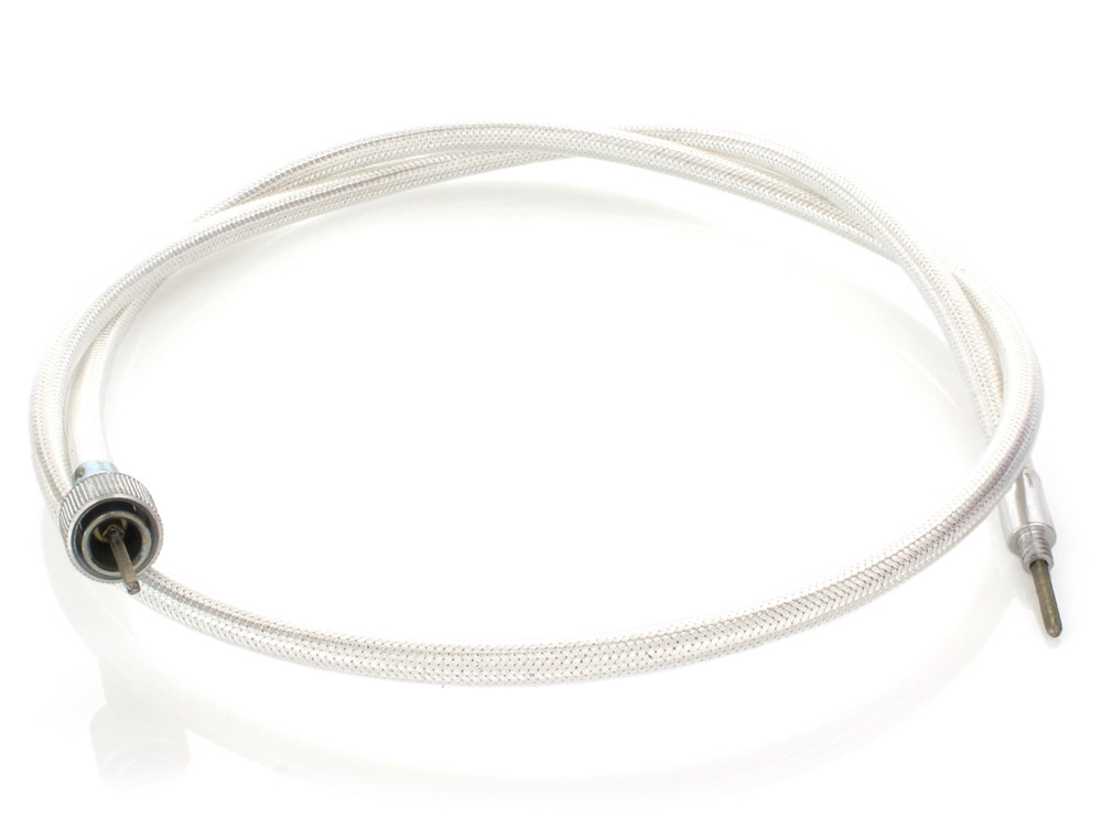 45in. Speedo Cable with 16mm Nut – Platinum Braided.