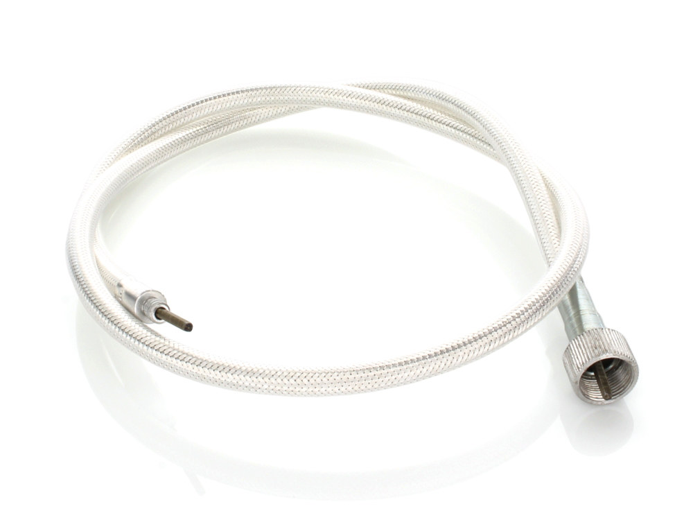 36in. Speedo Cable with 16mm Nut – Platinum Braided.