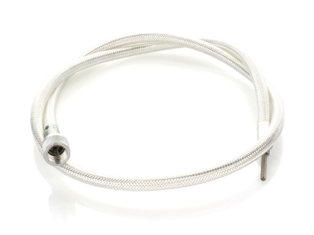 35in. Speedo Cable with 12mm Nut - Platinum Braided.