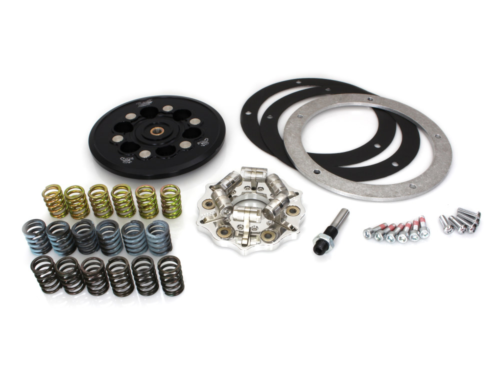 Lock-Up Pressure Plate Kit. Fits Most Big Twin 1998-2017, Using OEM Cable Clutch.