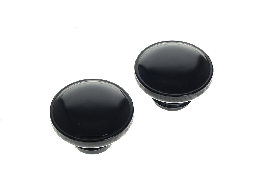 Screw-In Fuel Caps – Gloss Black. Fits H-D 1982-1995.