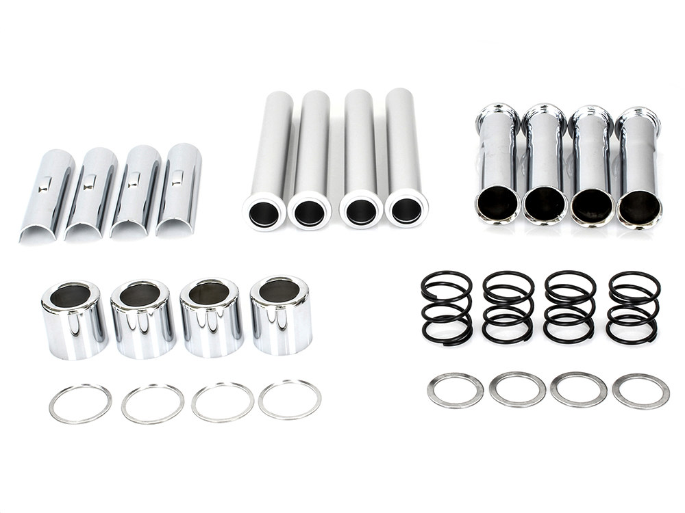 Push Rod Cover Kit - Chrome. Fits Evolution Big Twin 1984-1999.