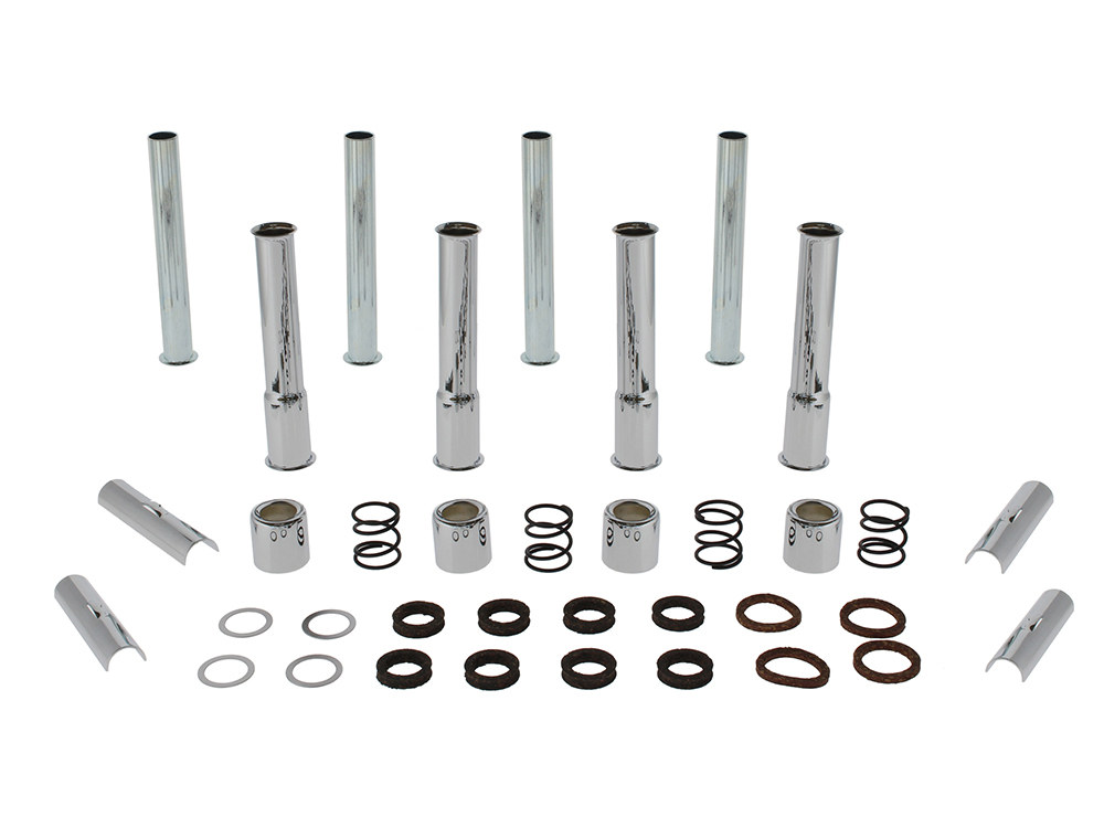 Push Rod Cover Kit - Chrome. Fits Shovel Big Twin 1966-1984.