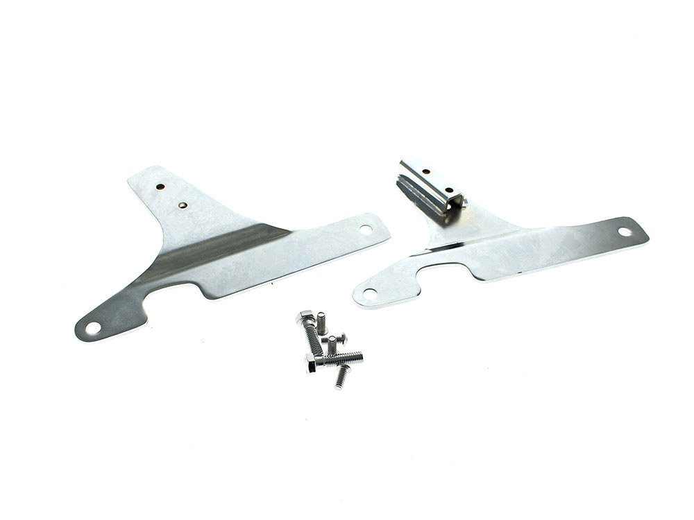 Sissy Bar Side Straps - Chrome. Fits FX Softail 1984-1999 & FXWG 1980-1986