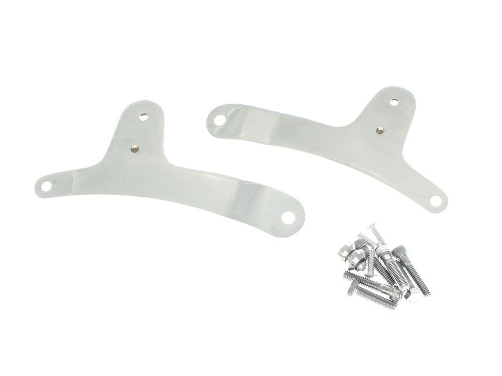 Sissy Bar Side Straps - Chrome. Fits Sportster 1979-1993