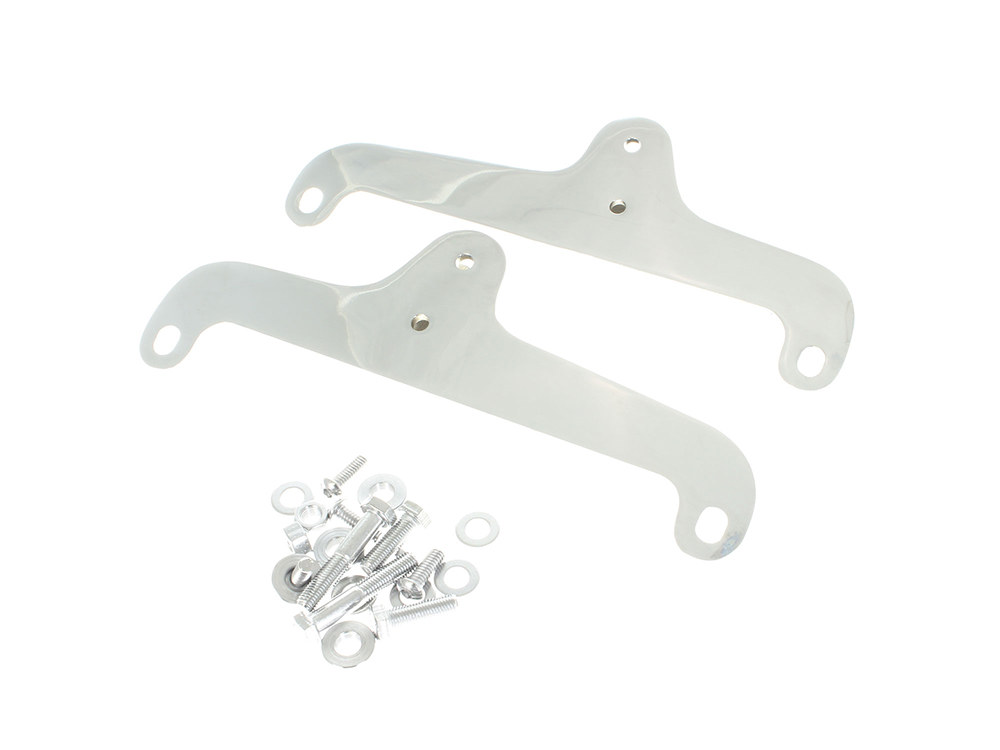 Sissy Bar Side Straps - Chrome. Fits 4Spd FX Models 1972-1985