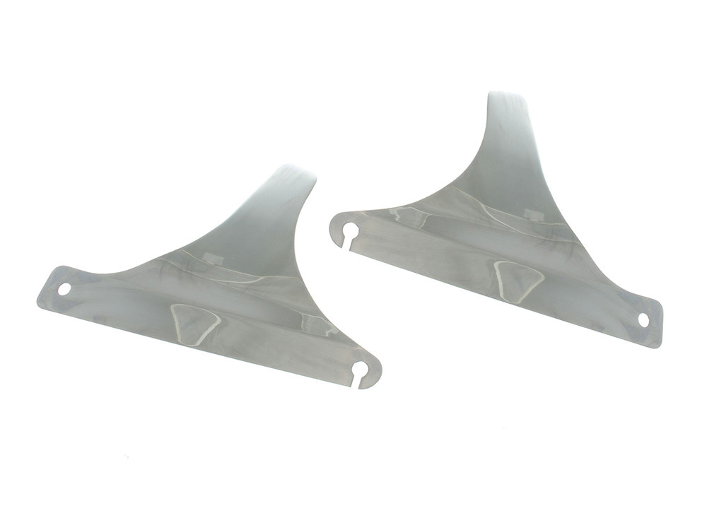 Sissy Bar Side Straps - Chrome. Fits FL Softail 1986-1999