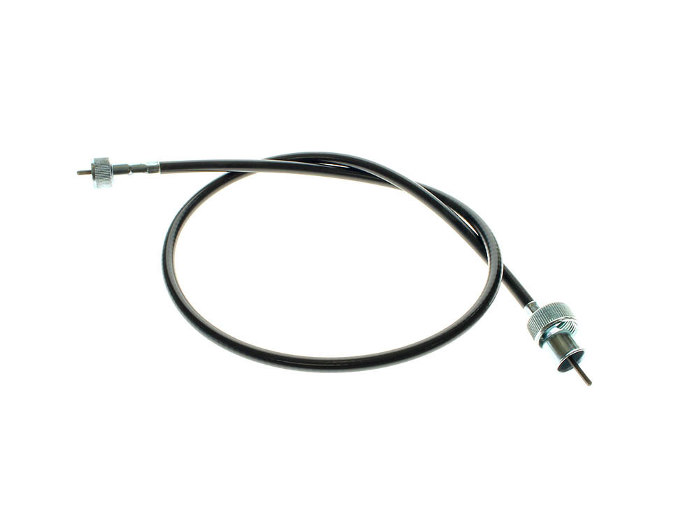 Transmission Drive Speedo Cable – Black Vinyl. Fits 4spd Big Twin Models with Transmission Speedo Drive. 35in. Long with 5/8-18in. Nut.
