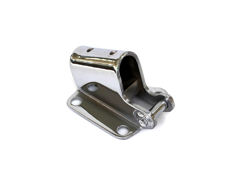 Jiffy Stand Bracket – Chrome. Fits 4Spd Big Twin 1936-1985 & Touring 2009up Models with After Market Controls.