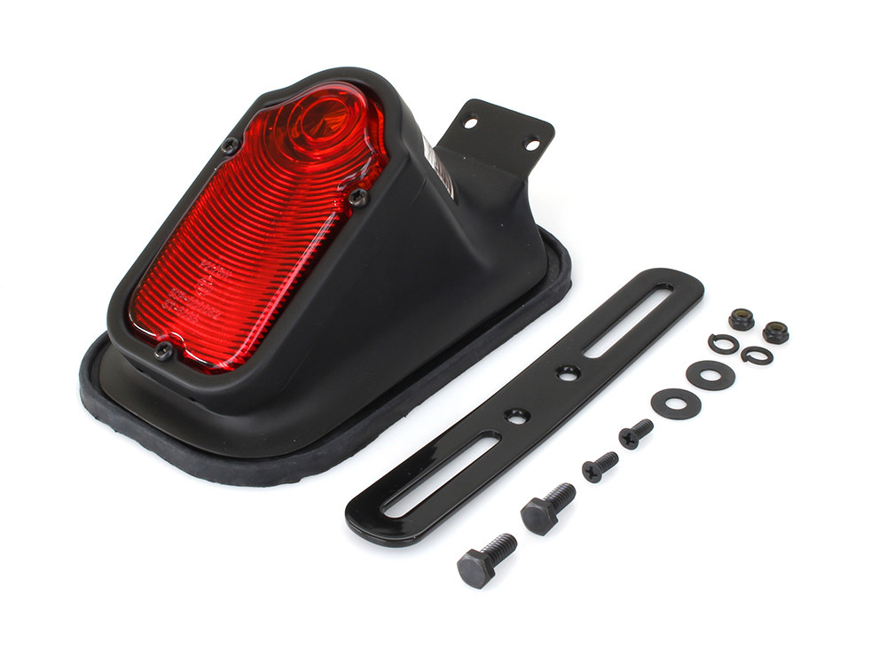 Big Twin 1947-1954 Style Tombstone Taillight - Black.