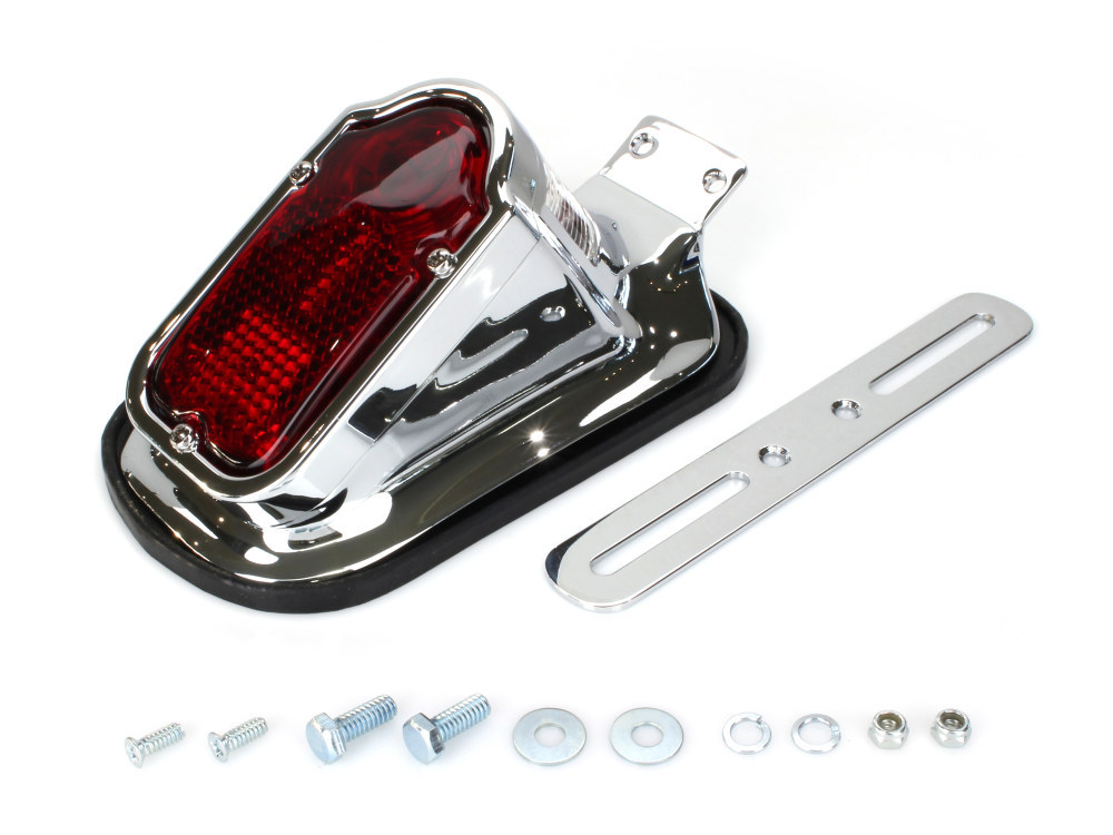 Big Twin 1947-1954 Style Tombstone Taillight – Chrome.