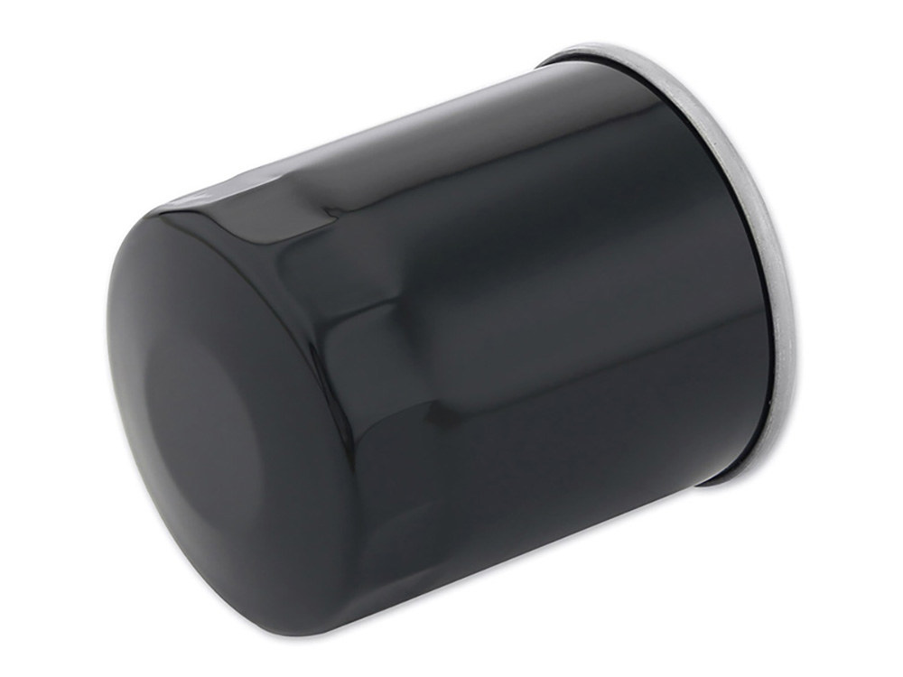 Oil Filter - Black. Fits Twin Cam 1999-2017 & Milwaukee-Eight 2017up.