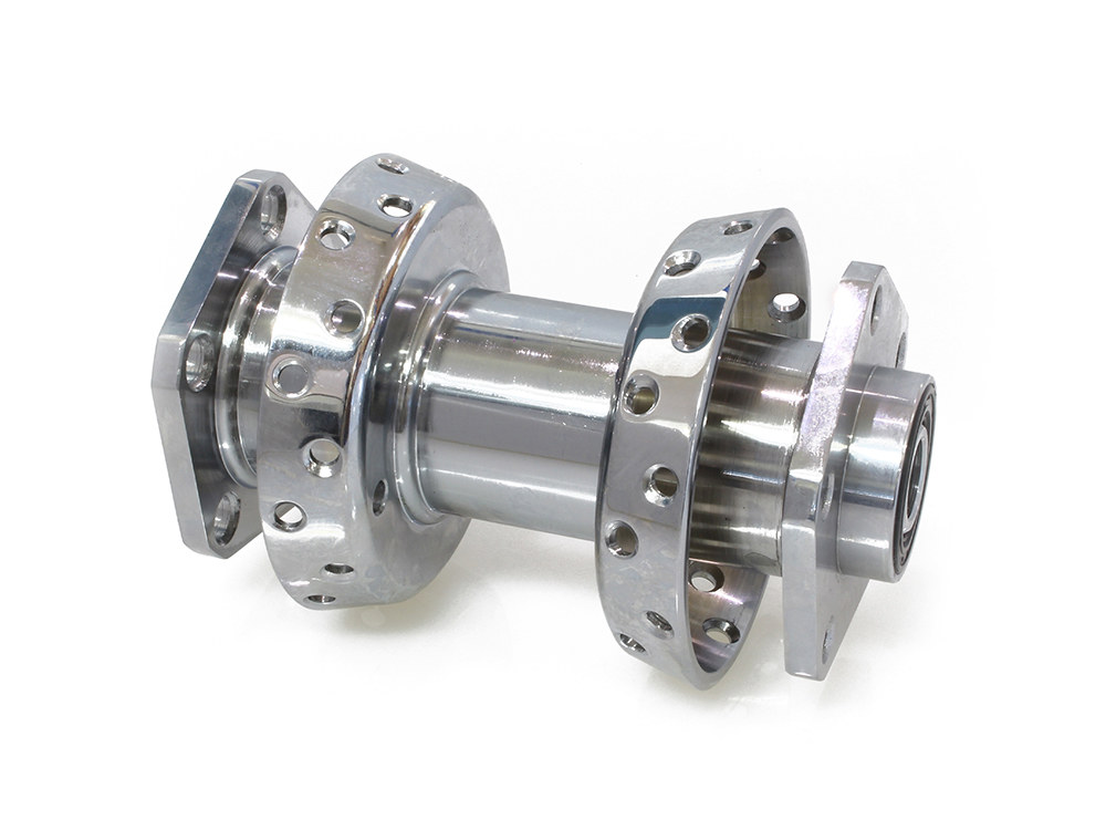 Rear Wheel Hub - Chrome. Fits Big Twin & Sportster 1986-1999.