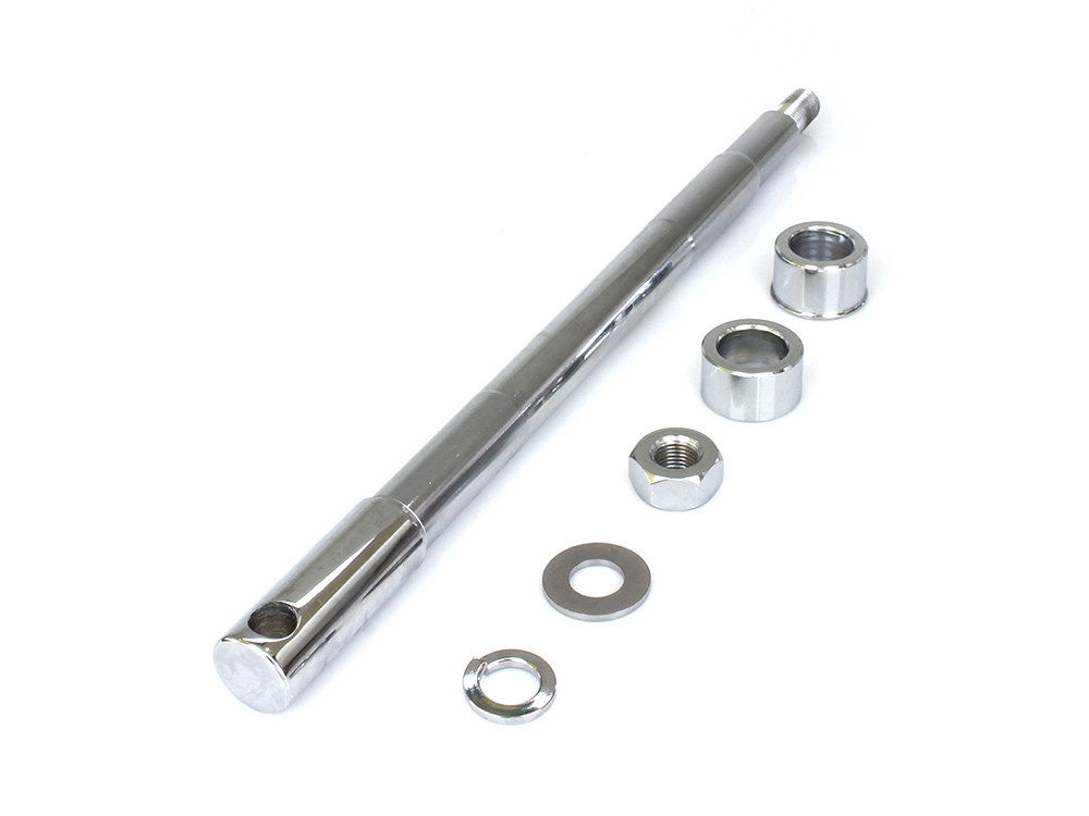 Front Axle Kit. Fits FX Softail 1984-2006, FXWG 1984-1986, Dyna Wide Glide 1993-2005 & Touring 1983-1999.