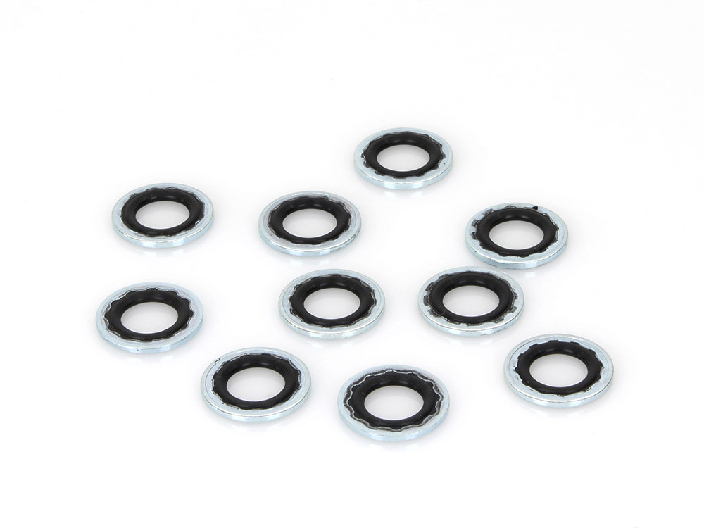 10mm Brake Banjo Washer with Rubber Sealing Washer – Pack of 10.