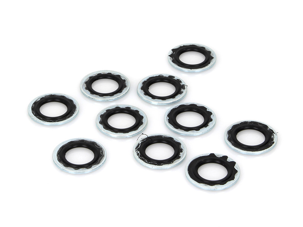 12mm Brake Banjo Washer with Rubber Sealing Washer – Pack of 10.