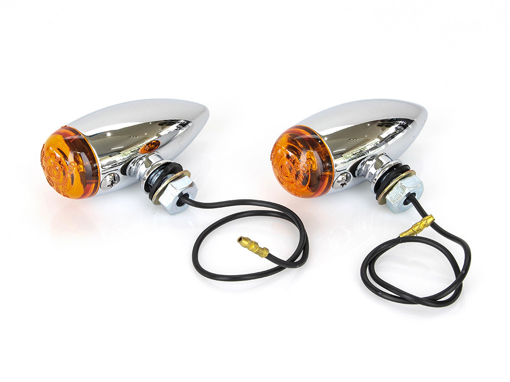 Mini Stretch Bullet Turn Signal - Chrome.