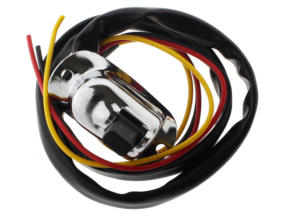 Headlight High / Low Switch – Chrome. Fits any 1in. Handlebar.